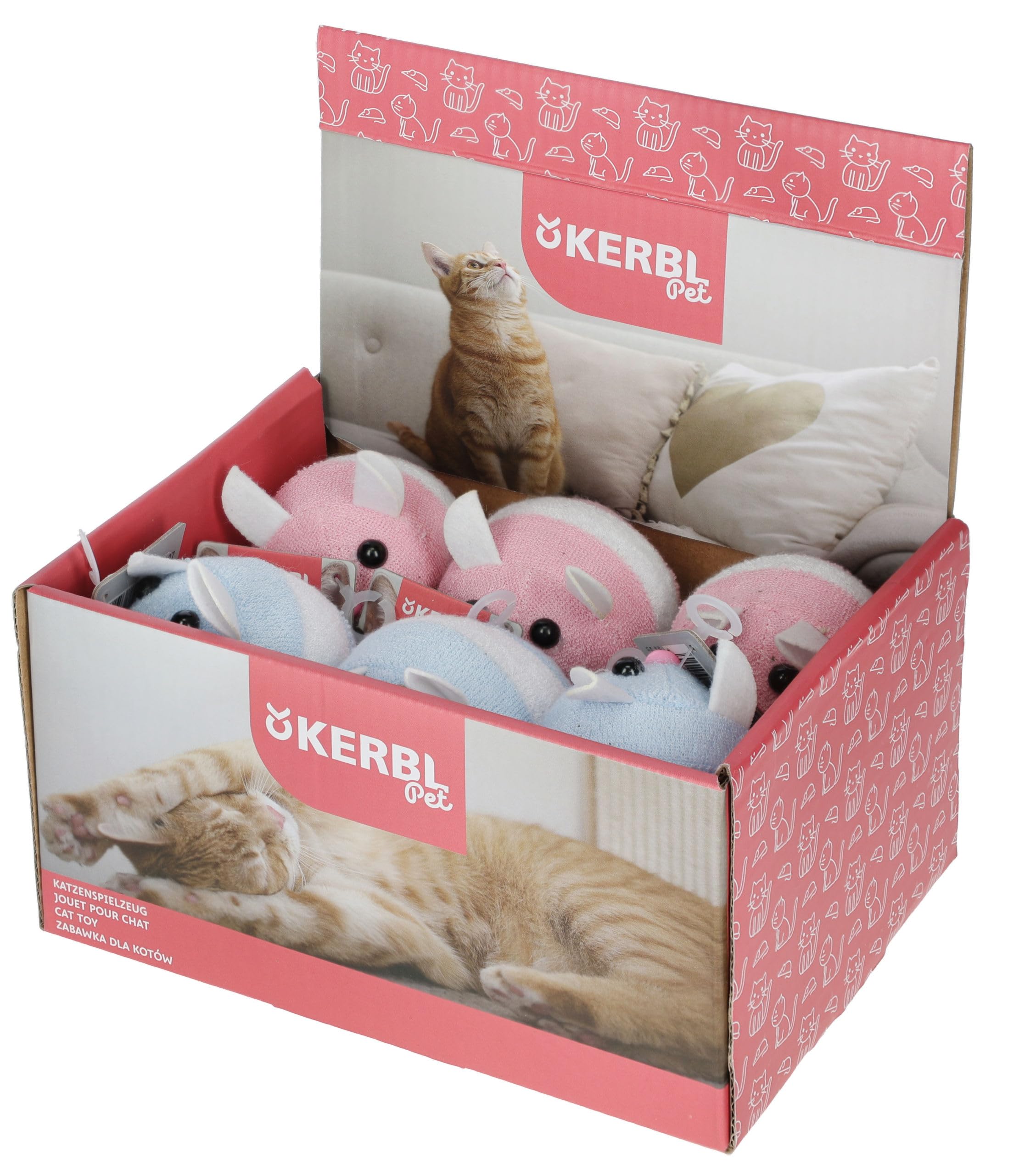 kerbl-pet-shakin-jolly-frotteemaus-7-cm-mit-handaufzug image 1