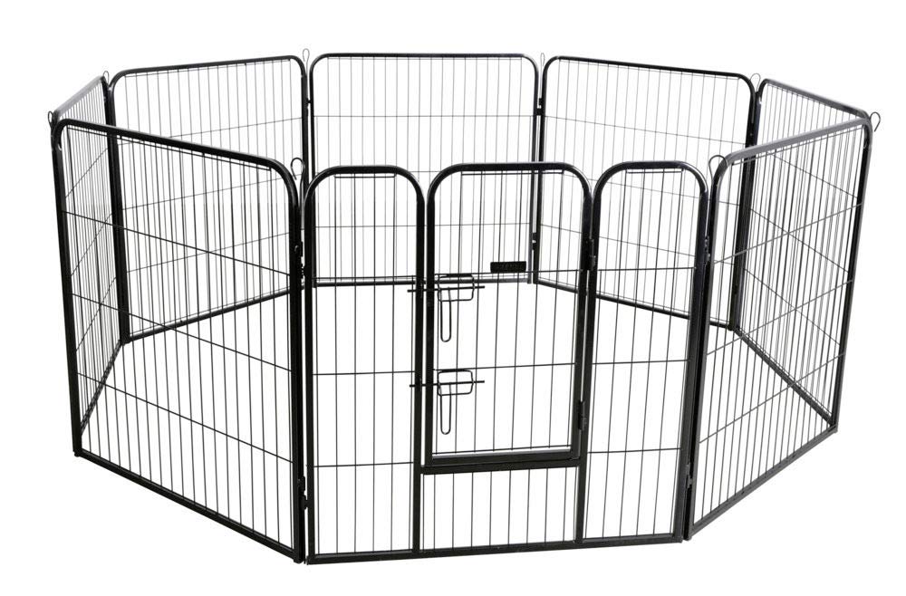 kerbl-80577-hunde-und-welpengehege-80x77-cm-8-elemente-mit-t-r image 1