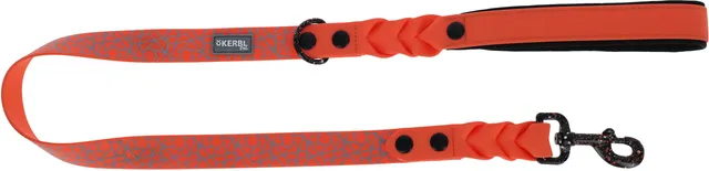kerbl-puno-hundeleine-reflektierend-orange-25-mm-x-100-cm image 1
