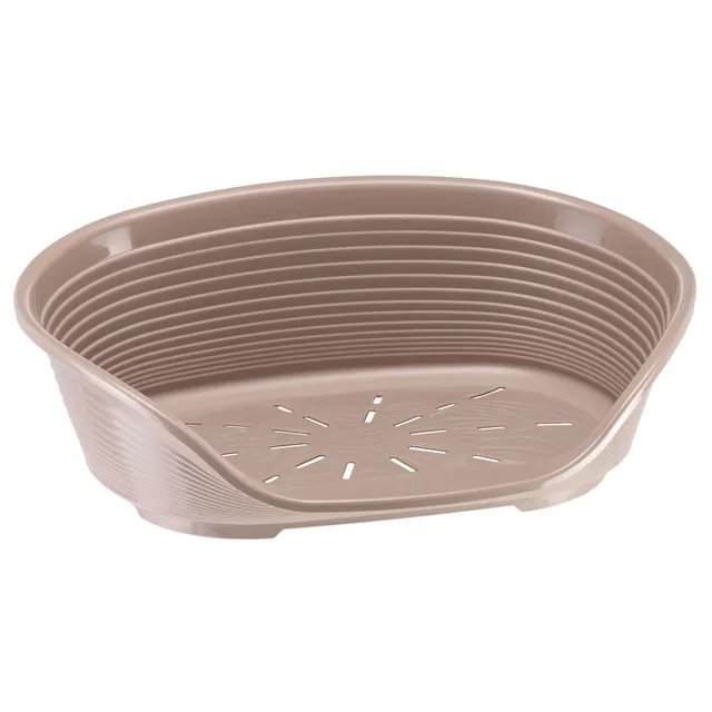 ferplast-hundebett-kunststoff-f-r-katzen-sehr-kleine-hunde-49-x-36-x-17-cm-taupe image 1