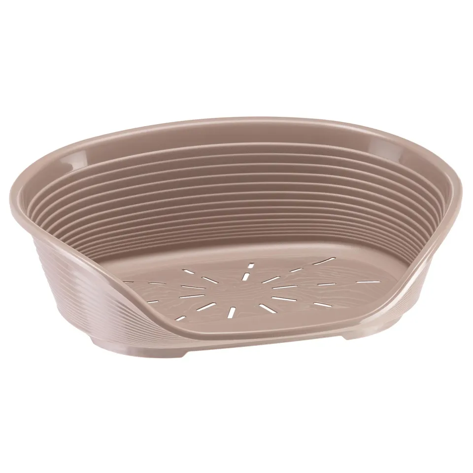 ferplast-hundebett-kunststoff-f-r-katzen-sehr-kleine-hunde-49-x-36-x-17-cm-taupe image 1