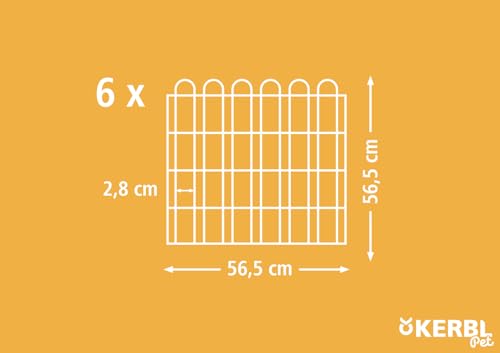 kerbl-pet-freigehege-6-eckig-6x-56-5x56-5-cm-metall-verzinkt-mit-netz image 6