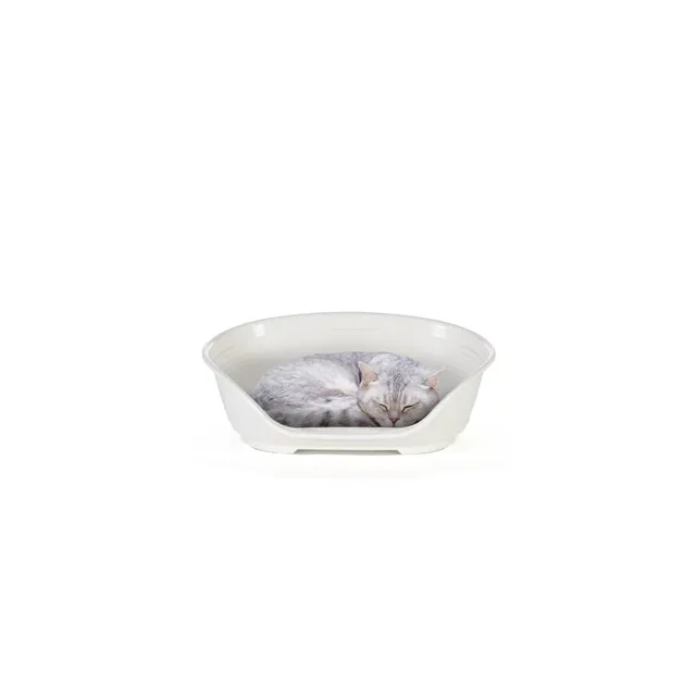 ferplast-siesta-deluxe-hundebett-katzenbett-43-x-28-x-h-17-5-cm-wei-recycelter-k image 1