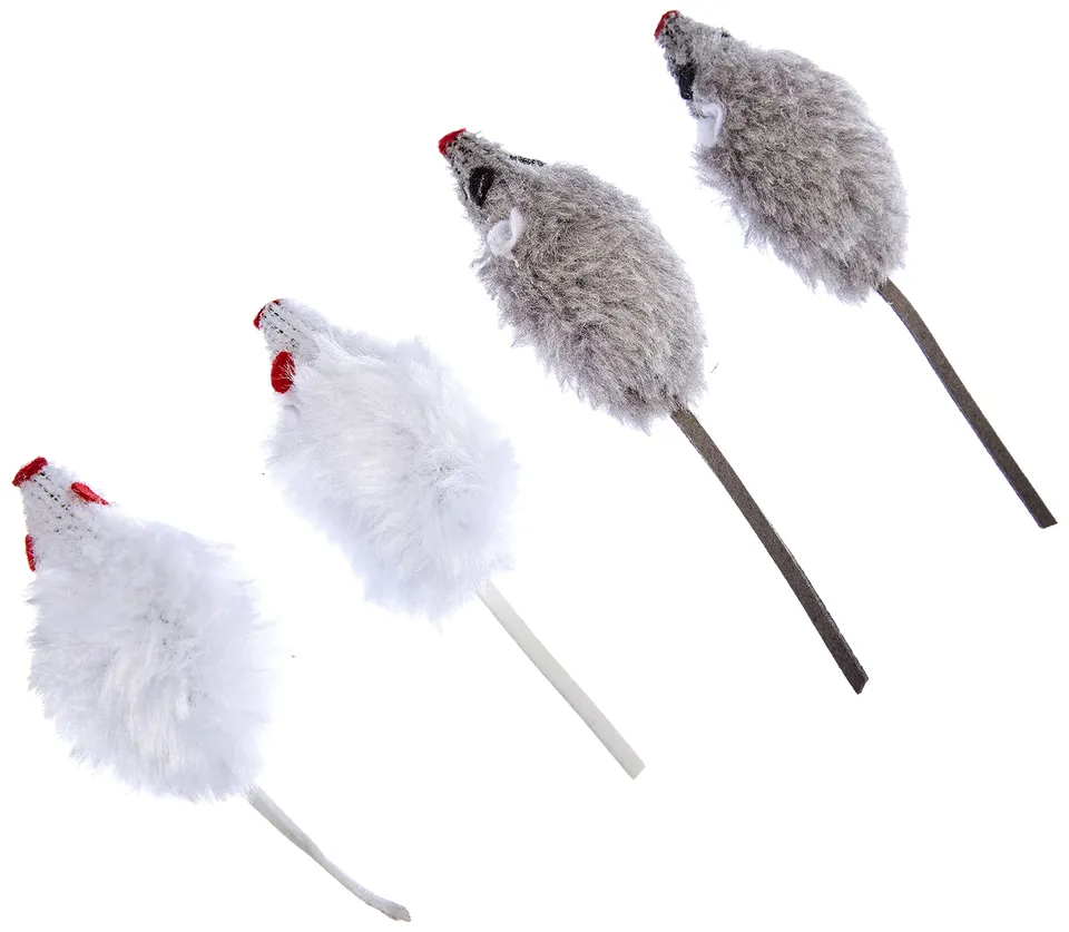 kerbl-pet-maus-grau-wei-katzenspielzeug-5-cm-4er-beutel image 1