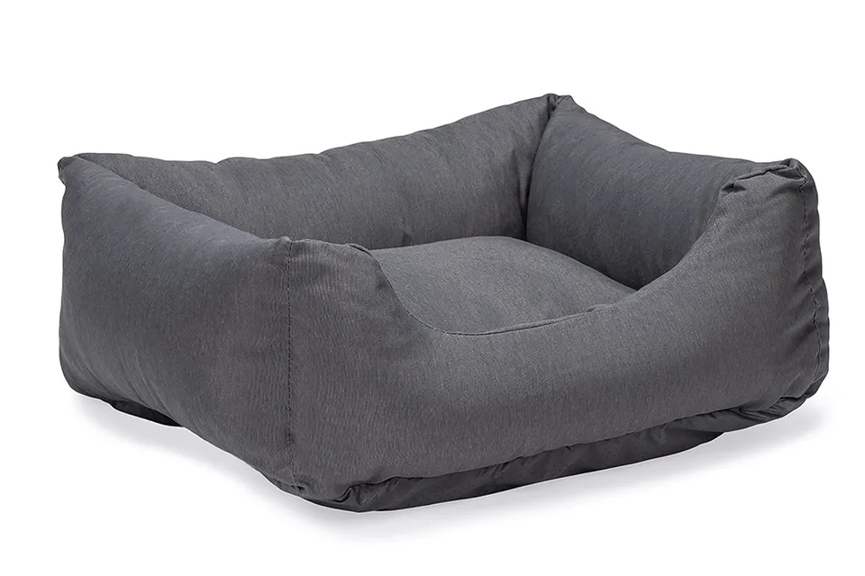 karlie-charly-hundebett-60x60x20-cm-dunkelgrau image 1