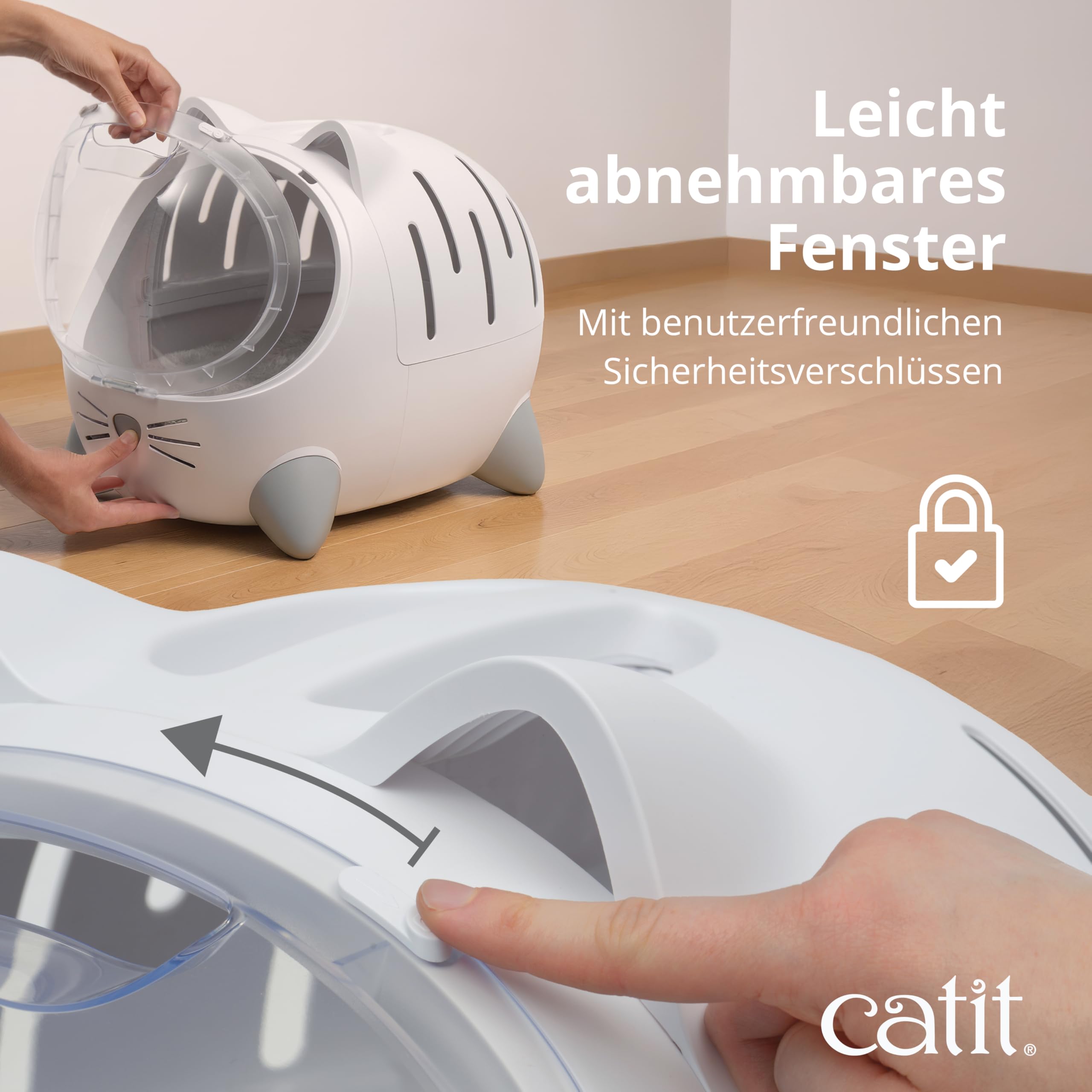 catit-pixi-mio-transportbox-katzenbett-2-in-1-wei image 6