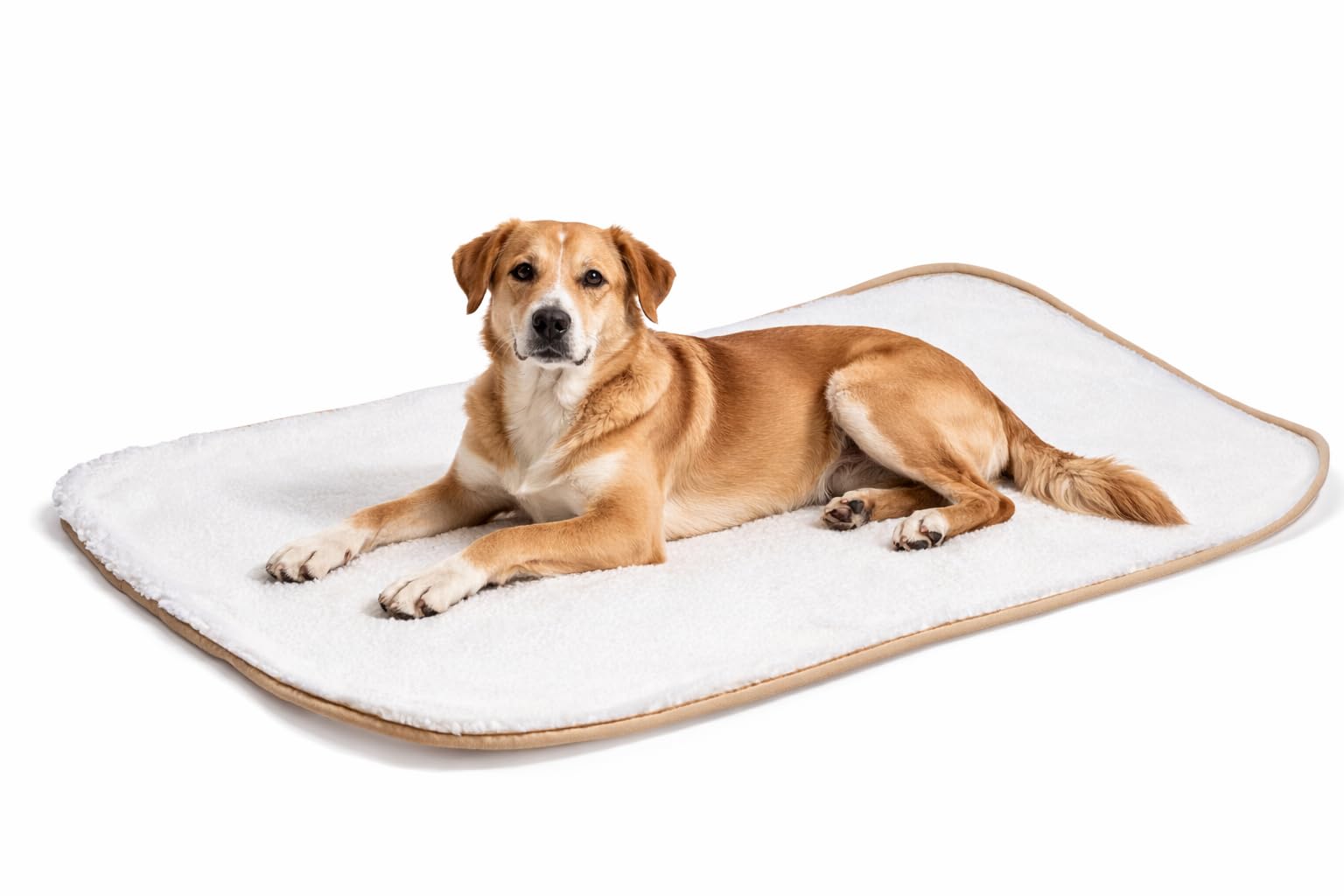 karlie-liegedecke-medifleece-70-x-100-cm-beige-hundedecke image 1