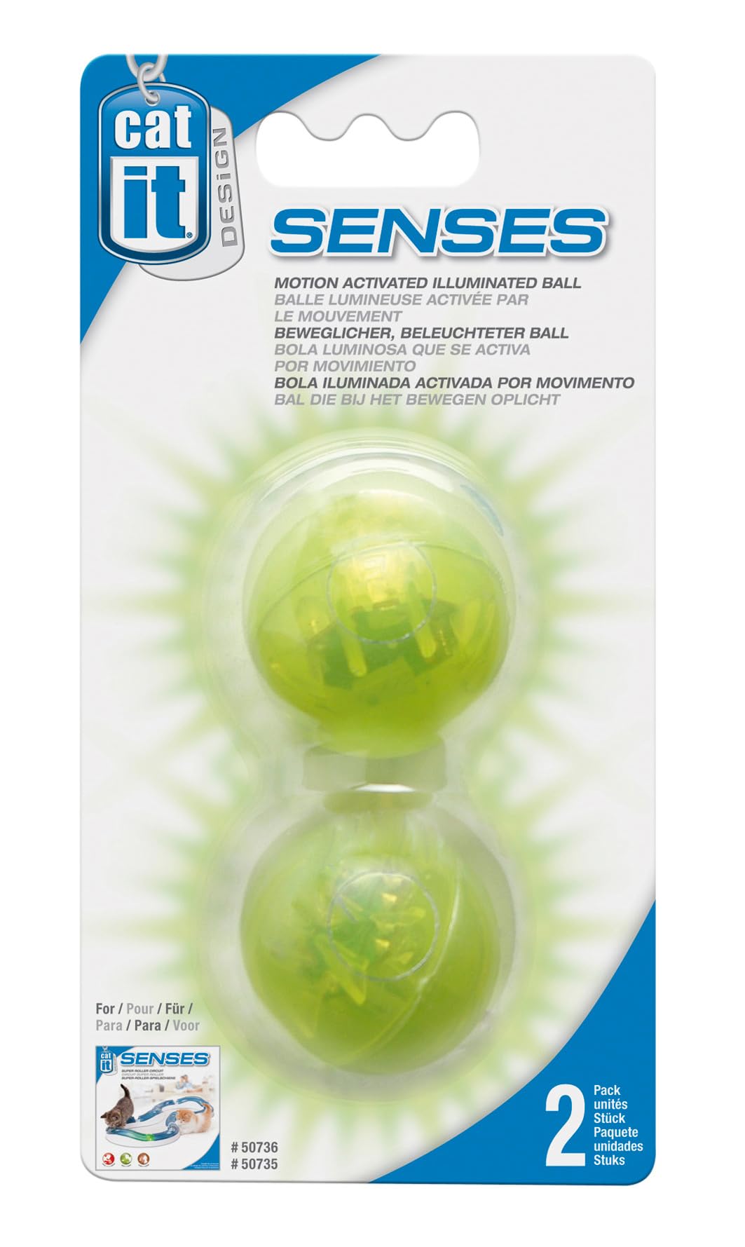 catit-design-senses-beleuchteter-ball-f-r-senses-spielschienen-2er-pack image 1