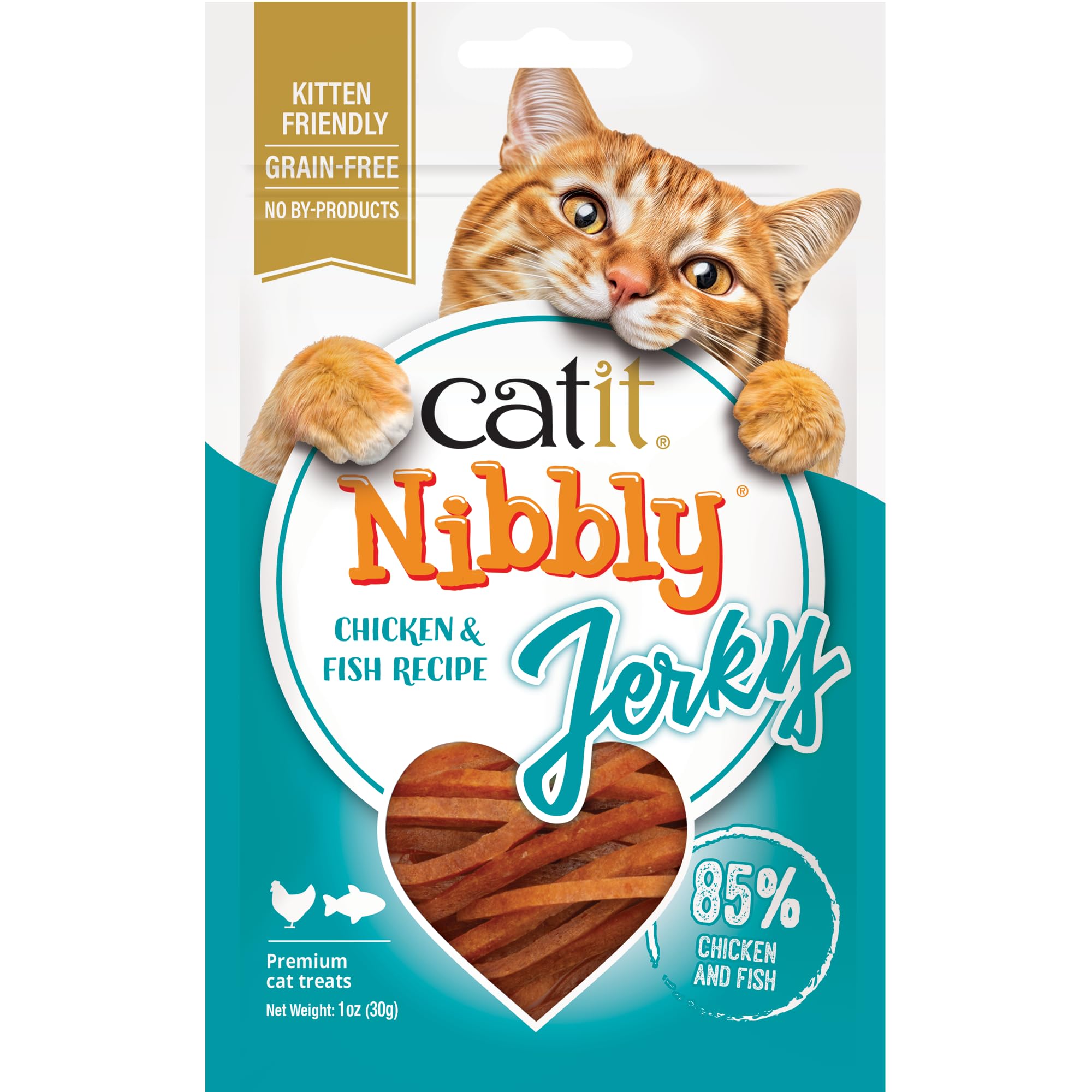 catit-nibbly-jerky-huhn-fisch-kaustreifen-f-r-katzen-30-g image 1