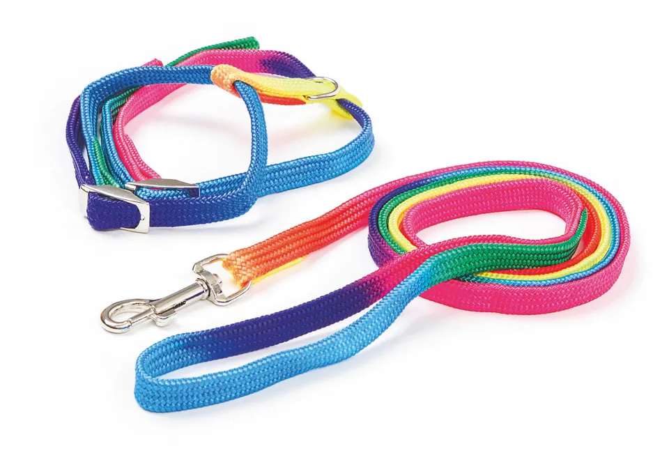 kerbl-pet-katzengeschirr-rainbow-leine-10-mm-120-cm image 1