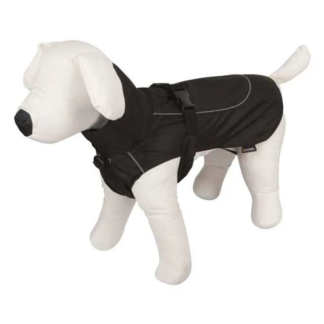 kerbl-pet-regenmantel-forks-hundemantel-schwarz-l-45-cm image 1