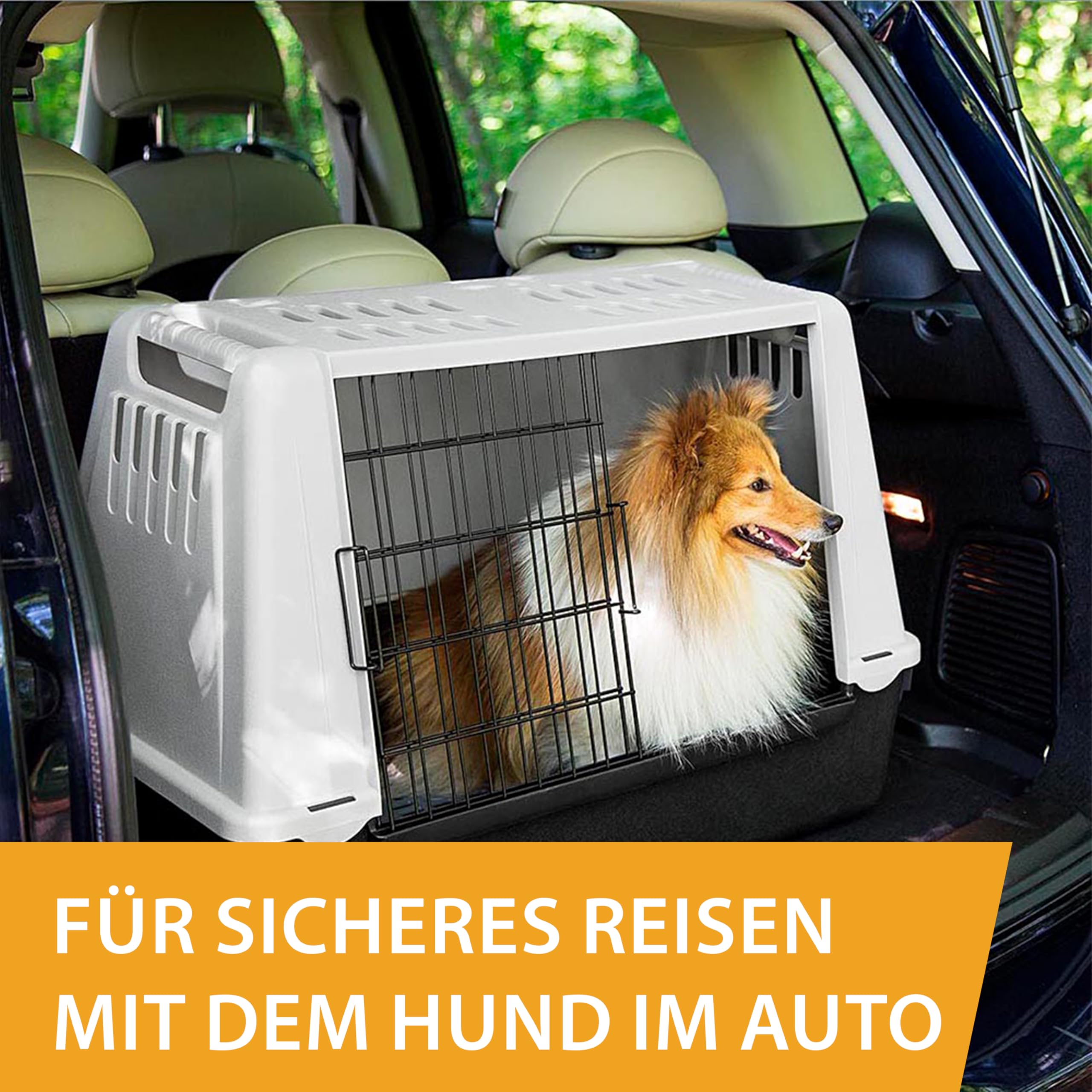 ferplast-atlas-car-mini-hundebox-auto-mit-l-ftungsgitter-72-x-41-x-h-51-cm image 2