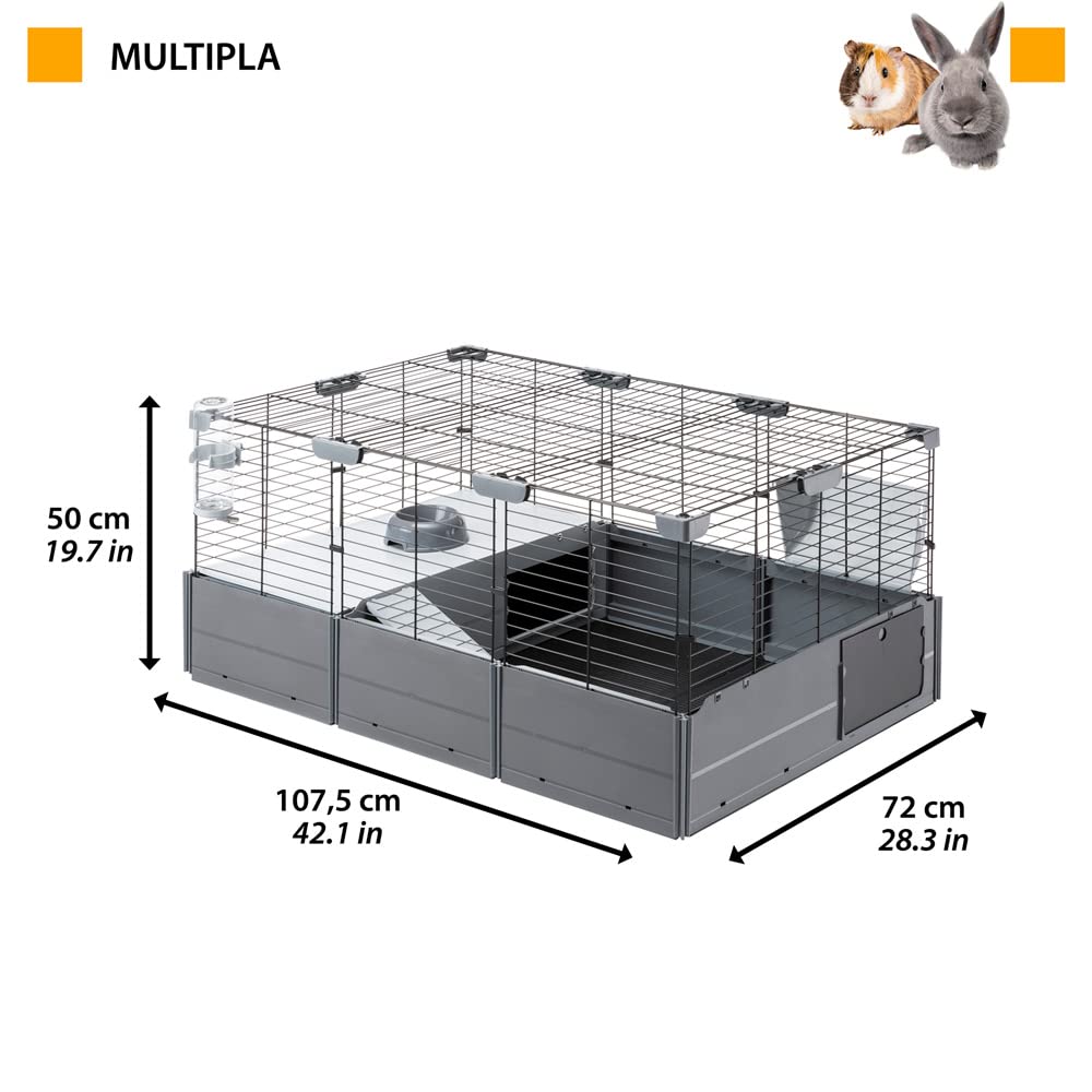 ferplast-multipla-modularer-k-fig-f-r-kaninchen-und-meerschweinchen-107-5-x-72-x image 2