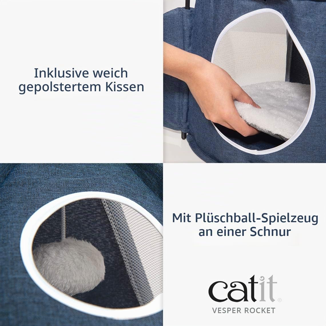 catit-vesper-turm-42001-raketenform-mit-schlafkissen-f-r-katzen-blau image 3