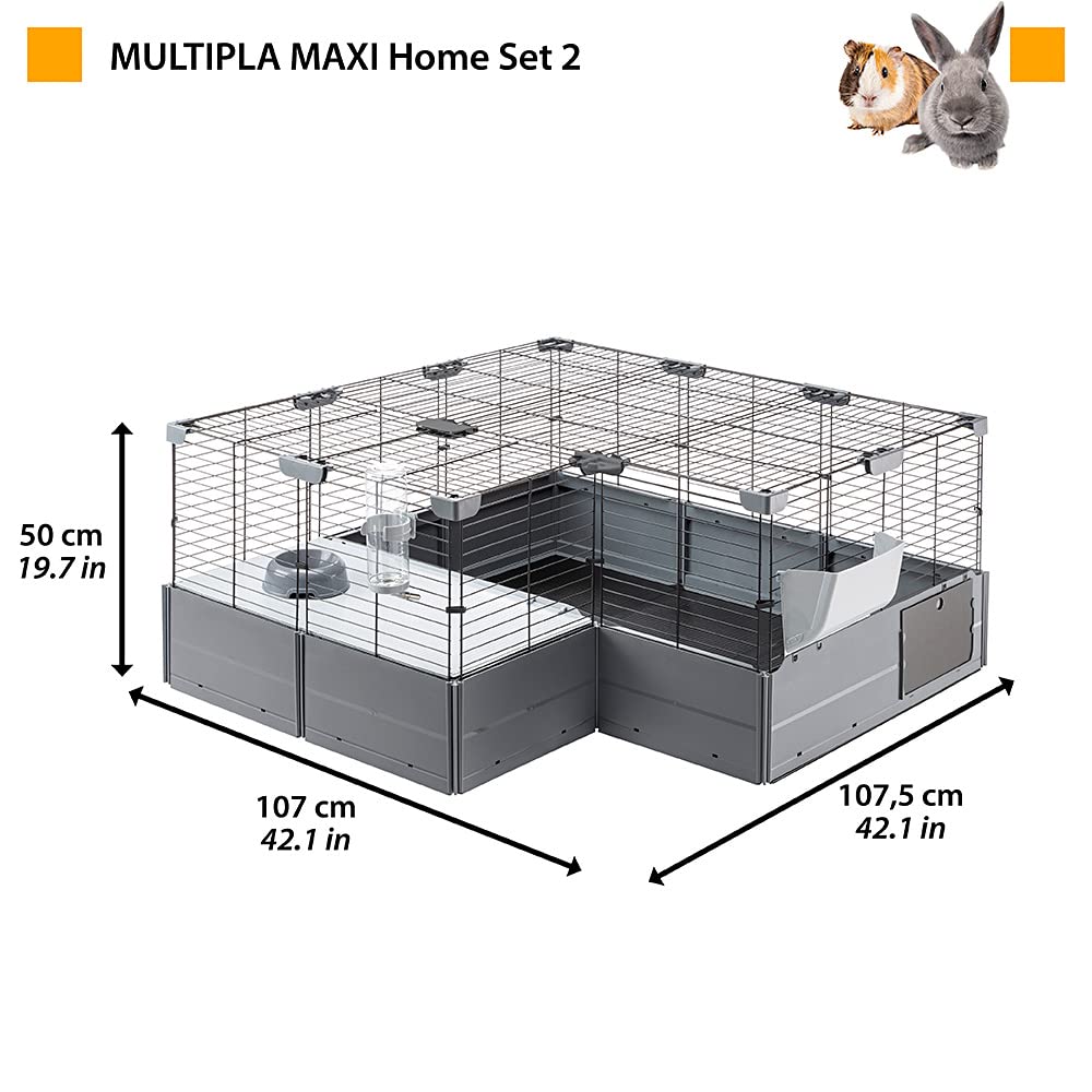 ferplast-multipla-maxi-modularer-kaninchen-und-meerschweinchenk-fig-142-5-x-72-x image 3