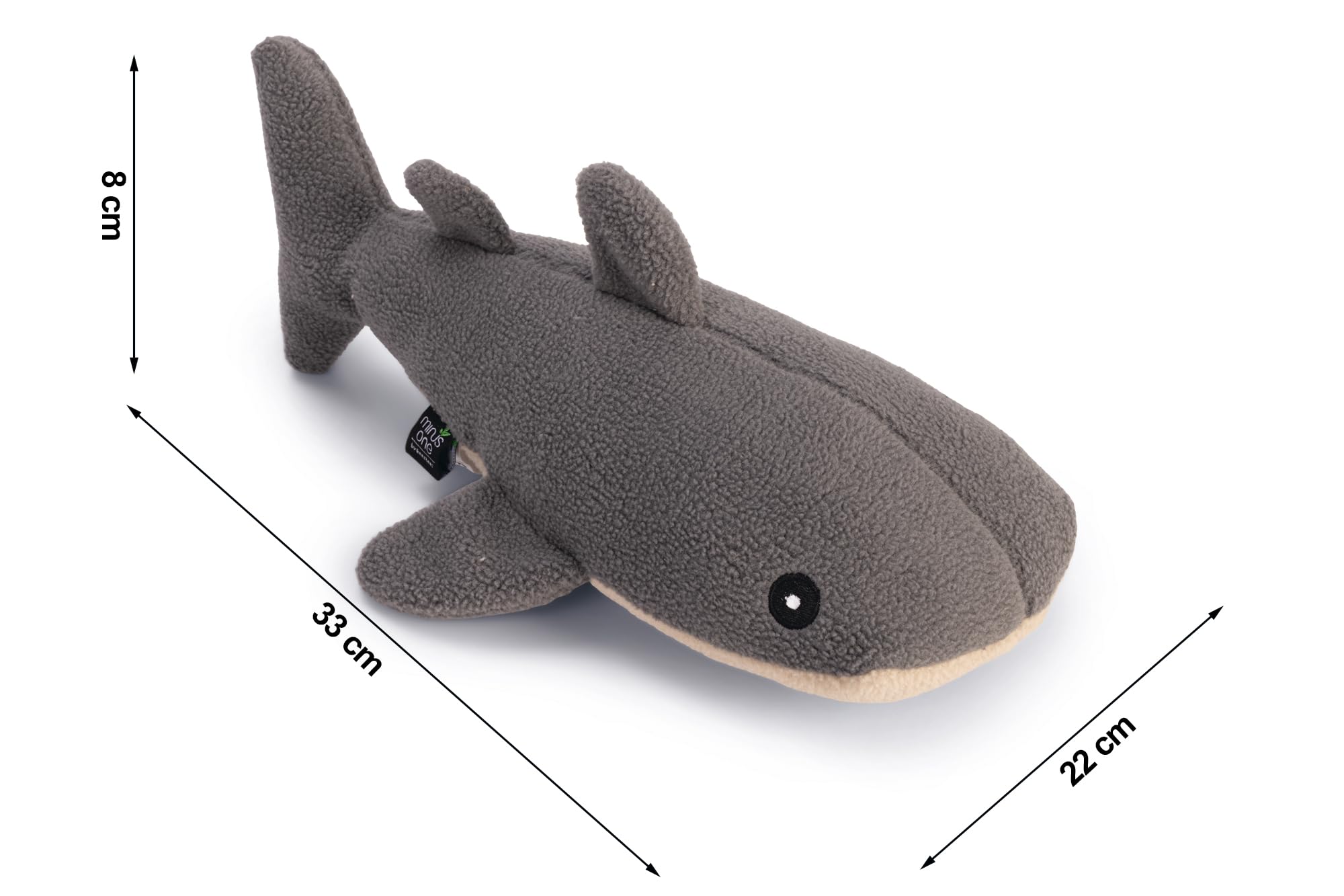 beeztees-minus-one-wal-hundespielzeug-33-x-22-x-8-cm-grau-beige image 2