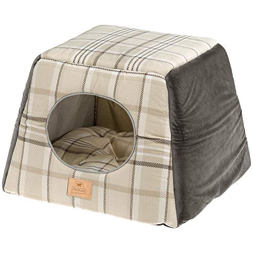 ferplast-edinburgh-katzenhaus-katzenh-hle-44-x-44-x-h-33-cm-braun image 2