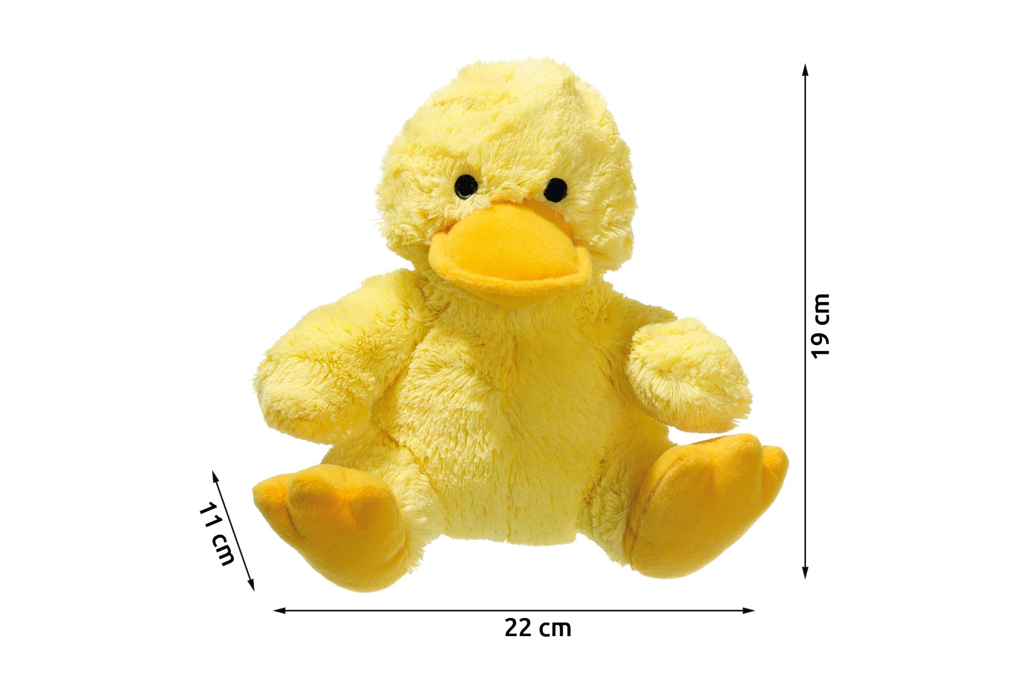 karlie-pl-sch-ente-gaggi-19-x-23-cm-gelb-mit-squeaker-f-r-hunde image 2