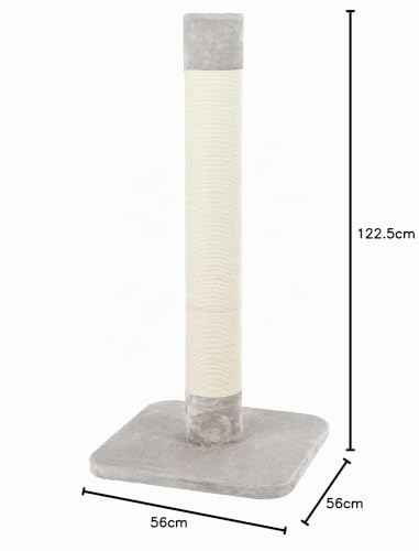 kerbl-pet-kratzs-ule-opal-jute-grau-56-x-56-x-119-cm-f-r-gro-e-katzen image 6