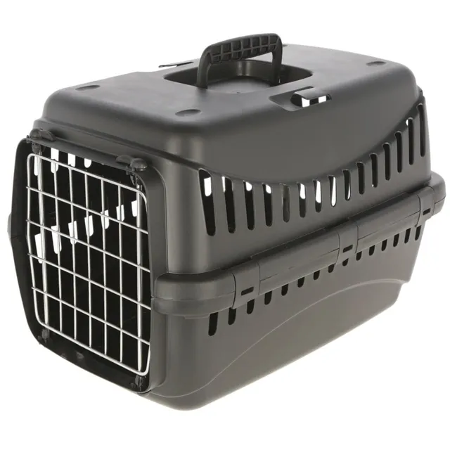kerbl-pet-transportbox-expedion-58-x-38-x-38-cm-schwarz-f-r-katzen-und-kleine-hu image 1