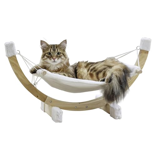 kerbl-pet-h-ngematte-siesta-2-0-katzenbett-braun-61-x-37-x-29-cm-holz-leinen image 7