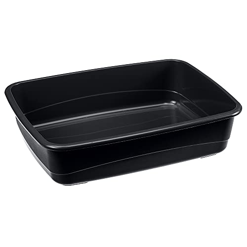 ferplast-nip-10-offene-katzentoilette-schwarz-46-5-x-35-5-x-h-11-5-cm image 4
