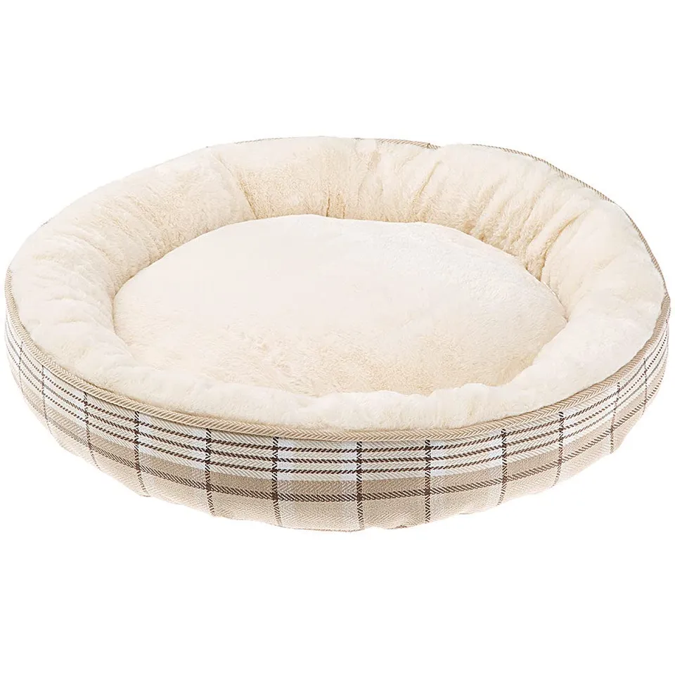 ferplast-lagoon-50-rundes-haustierbett-f-r-hunde-und-katzen-53-x-10-cm-beige image 1