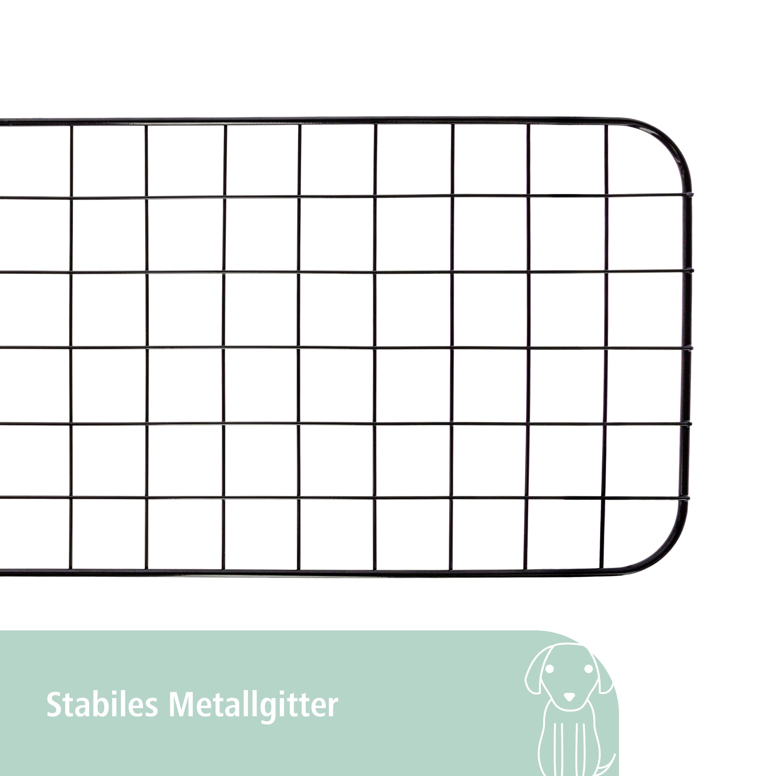 kerbl-pet-autoschutzgitter-metall-trenngitter-schwarz-30-cm-hoch-96-145-cm image 4
