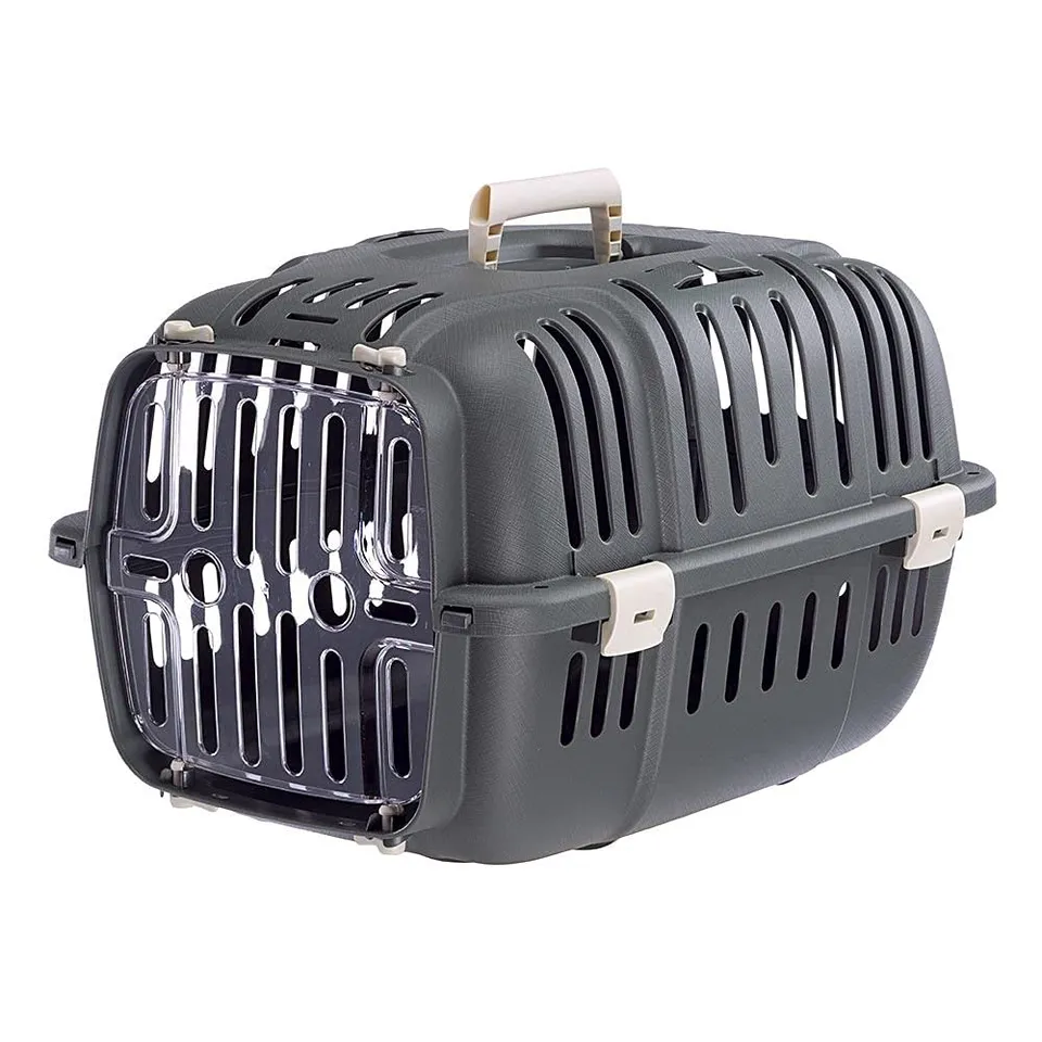ferplast-jet-10-transportbox-f-r-katze-und-kleinen-hund-grau-32-x-47-x-h-29-cm-b image 1