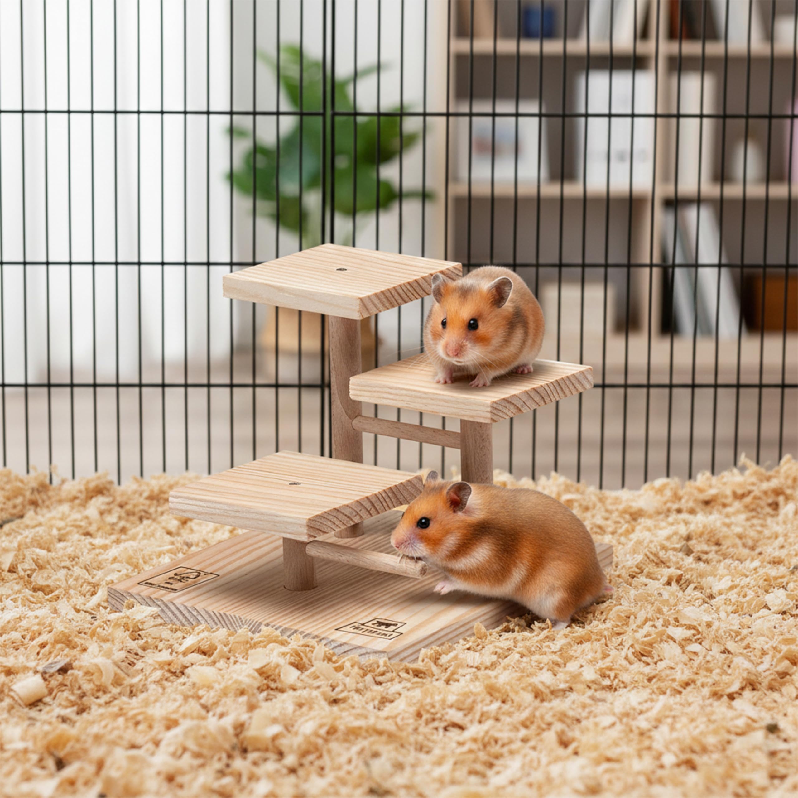 ferplast-arcade-podium-hamsterspielzeug-aus-holz-zum-klettern-17-6-x-17-6-x-h-15 image 2