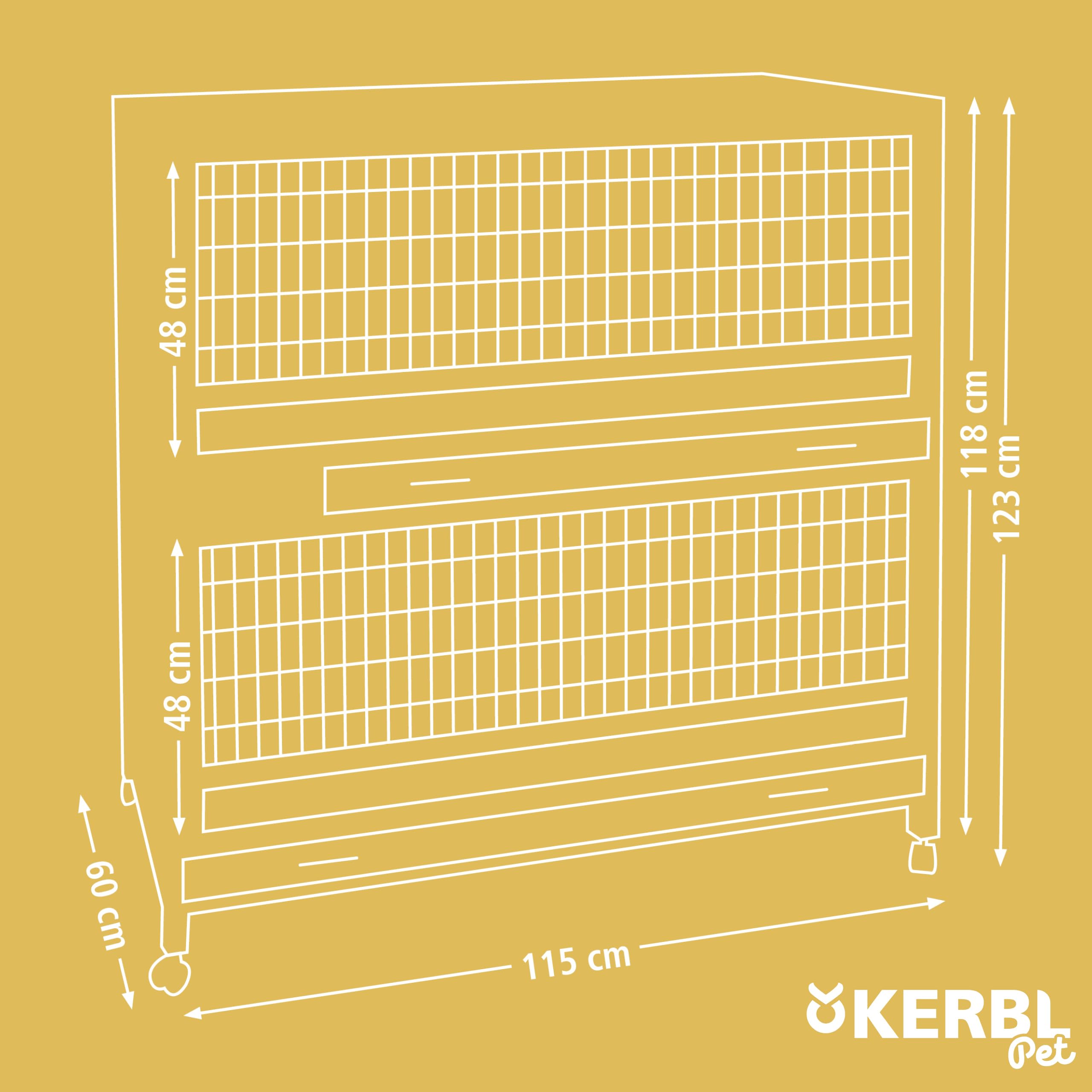kerbl-indoor-deluxe-kleintierk-fig-115x60x118-cm-holz-2-etagen image 8