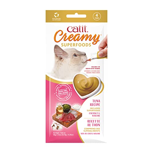 catit-creamy-superfood-leckpaste-thunfisch-mit-kokos-und-wakame-4-x-10-g image 3