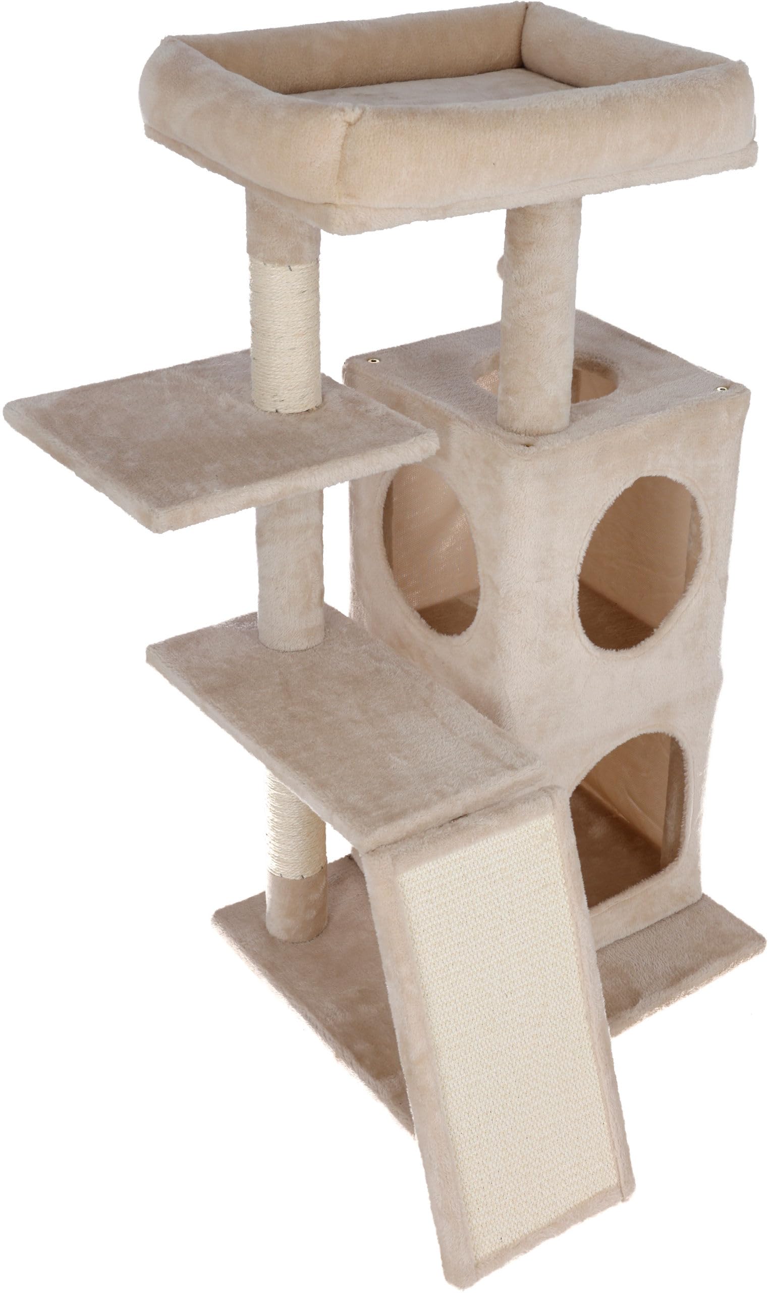 kerbl-alessia-kratzbaum-f-r-katzen-beige-48-5-x-40-x-100-cm image 2