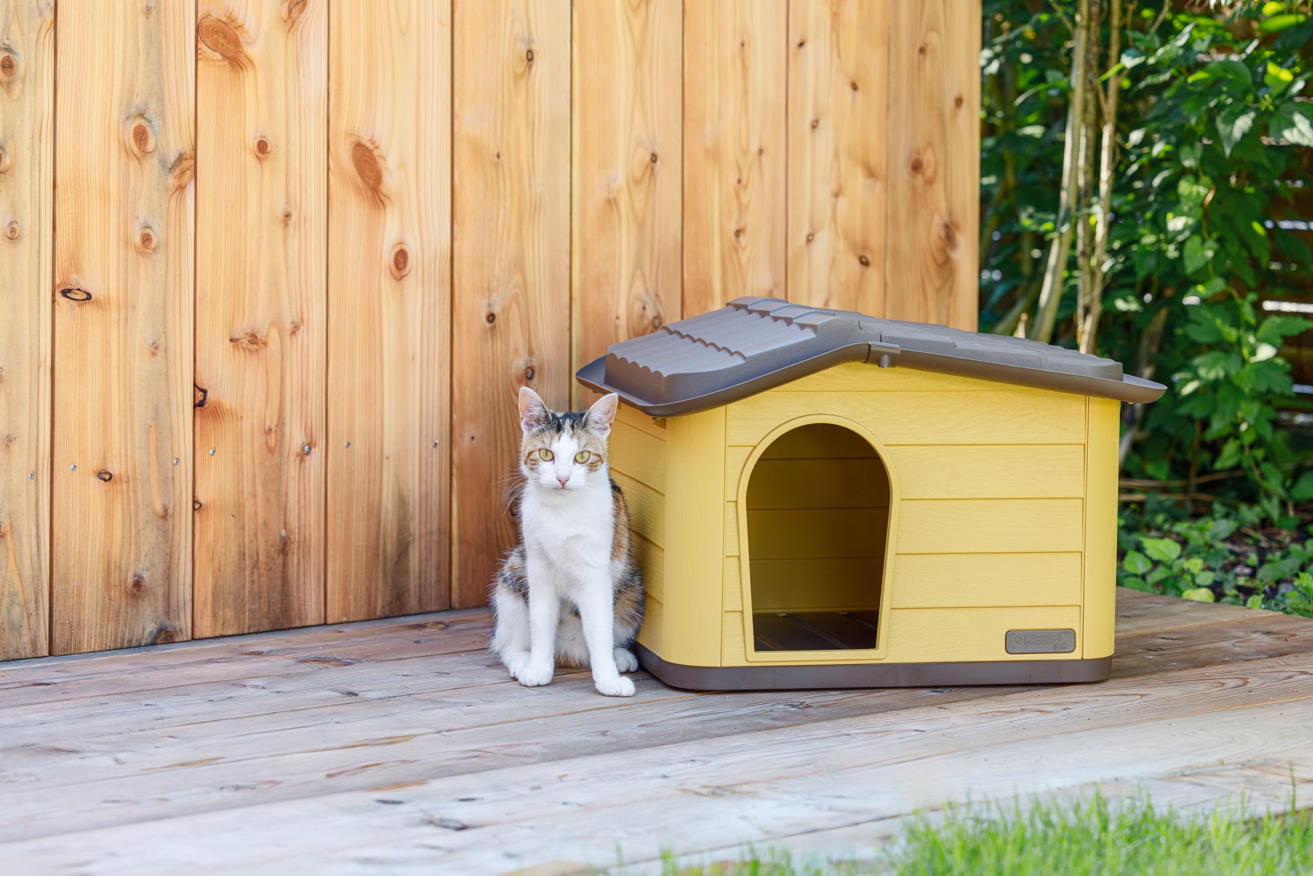 kerbl-pet-katzenhaus-paola-eco-honey-schwarz-60-x-51-x-41-cm image 6