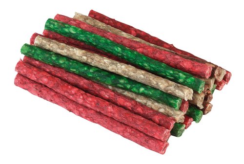 kerbl-pet-kaurollen-mix-aus-rinderhaut-12-5-cm-9-10-mm-25er-beutel image 2