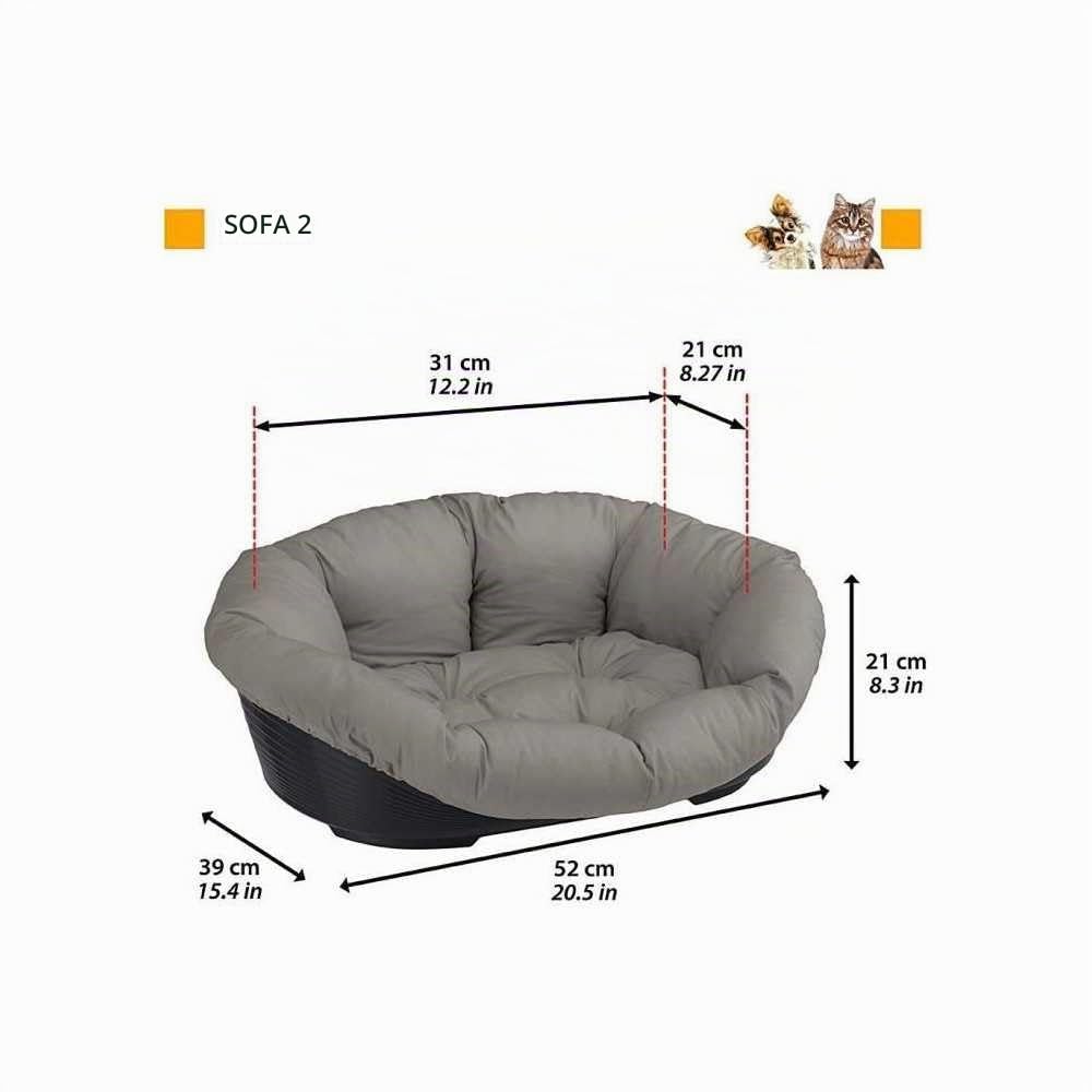 ferplast-sofa-2-hundebett-katzenbett-kunststoffkorb-52-x-39-x-h-21-cm image 6