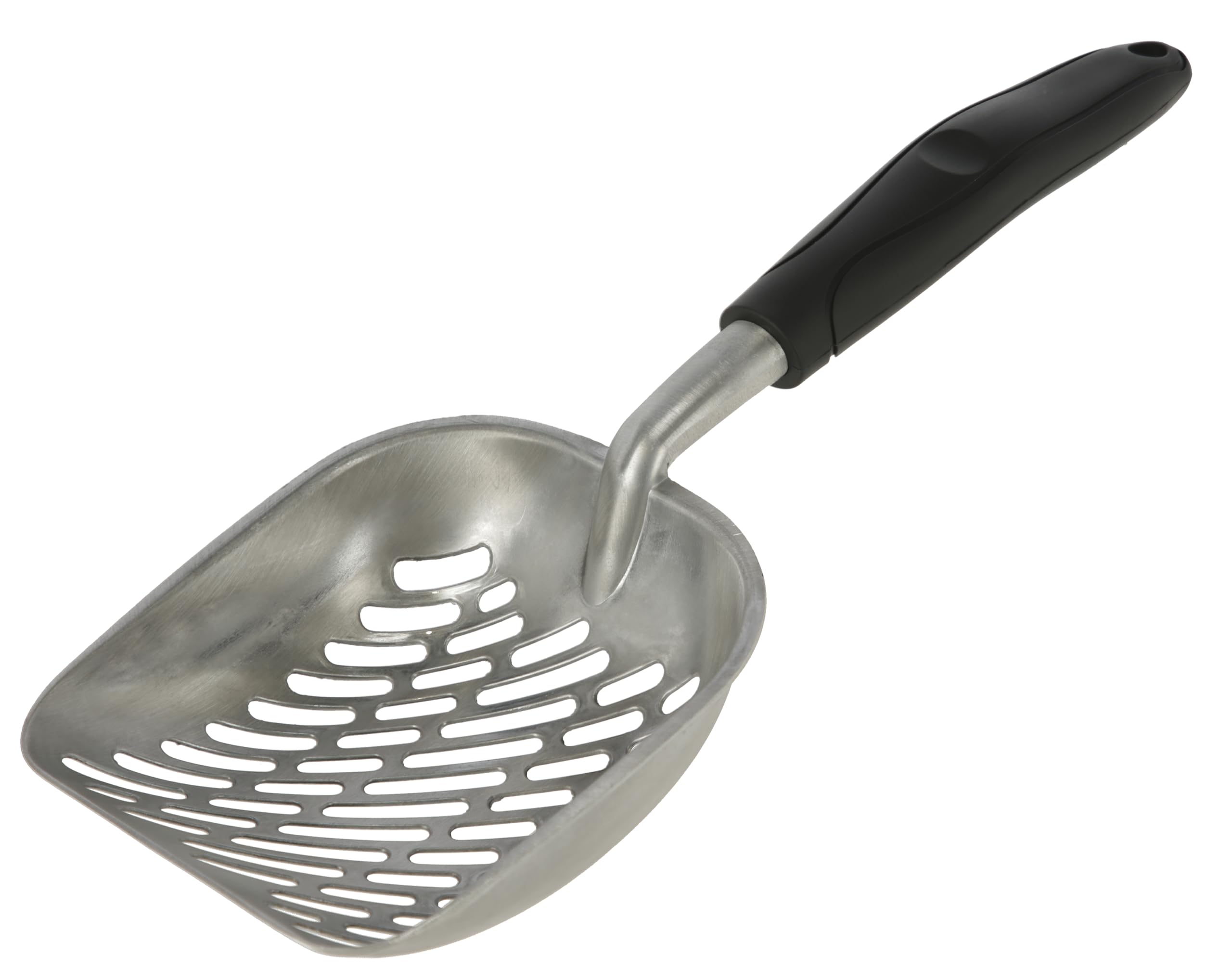 kerbl-pet-streuschaufel-alu-schwarz-35-x-14-cm-mit-kunststoffgriff image 1