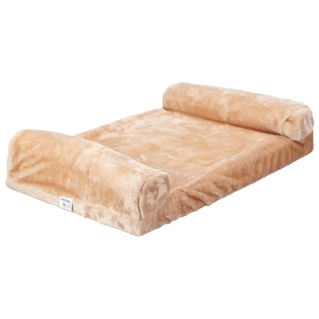 kerbl-fensterliegebrett-f-r-katzen-holz-beige-55-x-35-cm-mit-pl-schbezug image 1