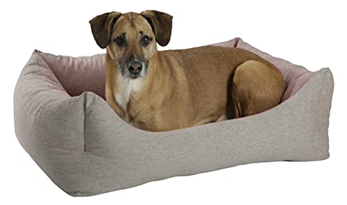 kerbl-pet-kuschelbett-golden-70x85x23-cm-rot-braun image 6