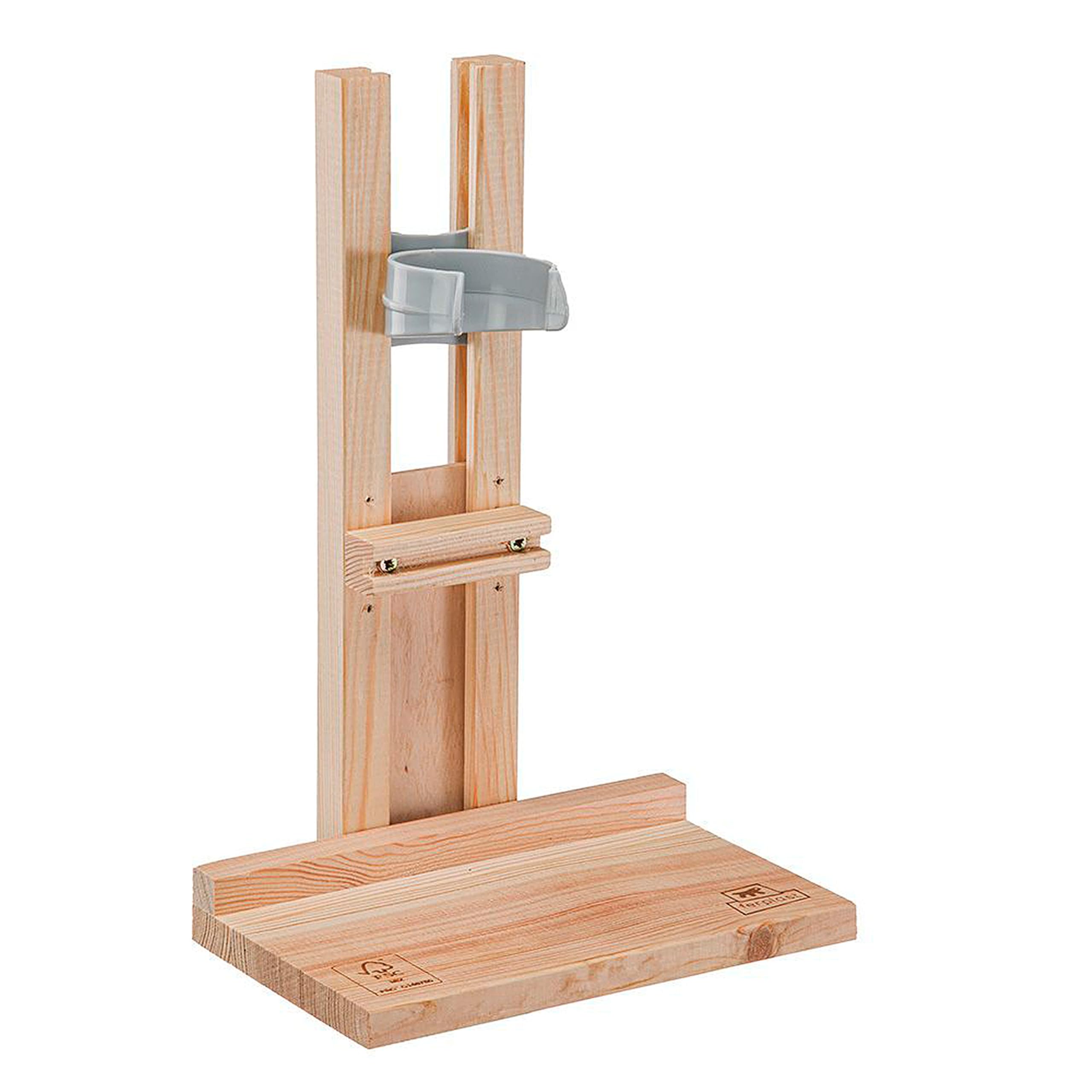 ferplast-wasserspenderhalter-holzst-nder-f-r-drinky-300-cc-600-cc-trinkflaschen image 3