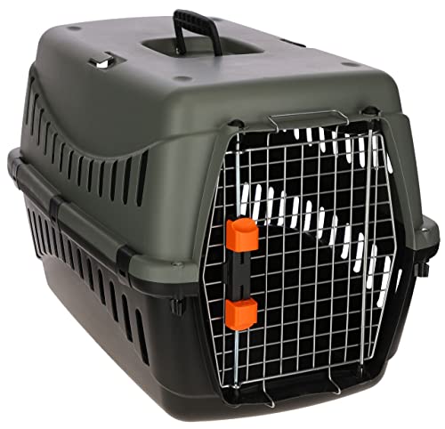 kerbl-pet-transportbox-eco-60-x-40-x-38-5-cm-anthrazit-graugr-n-flugtauglich-f-r image 4