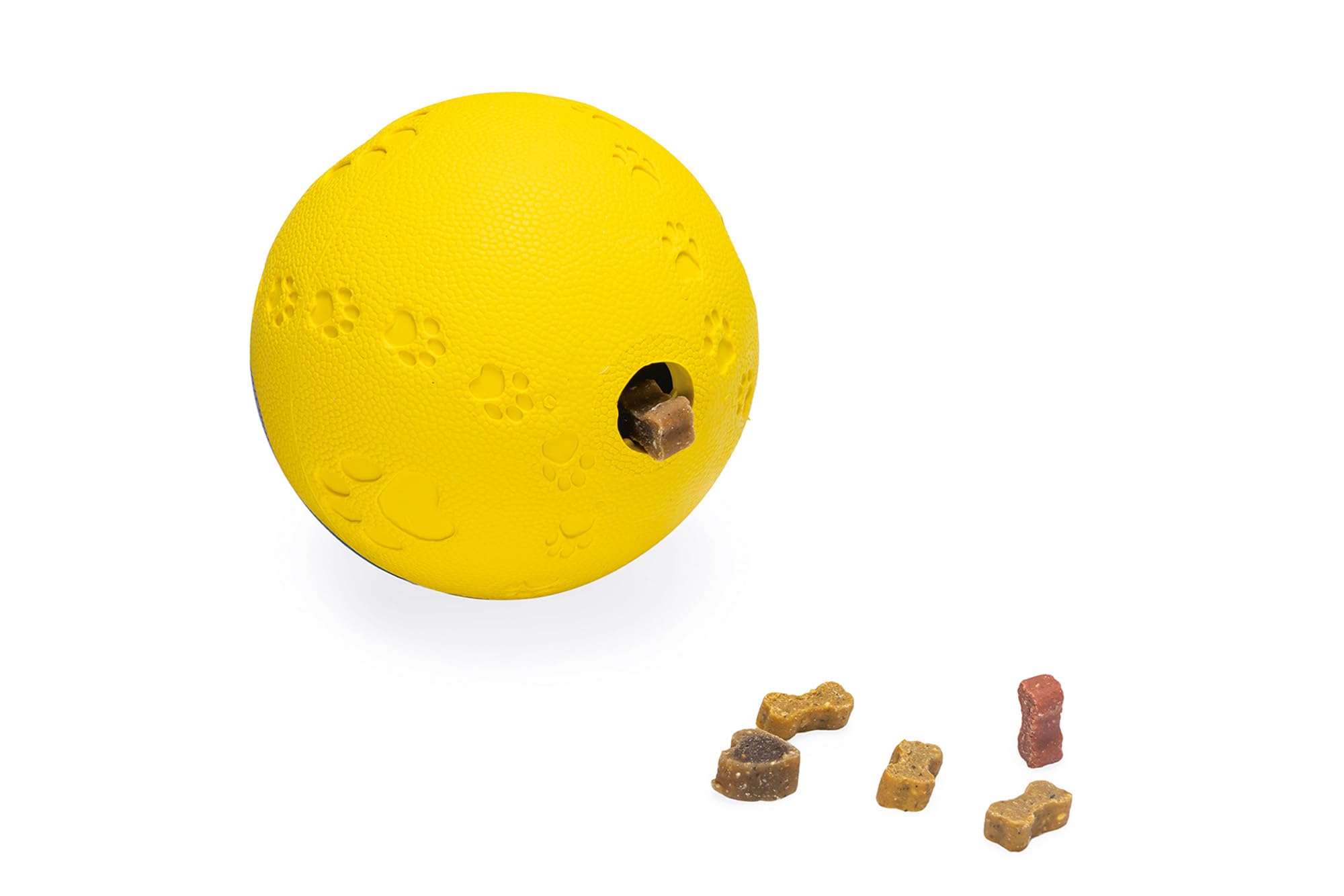 karlie-ruffus-vollgummi-futterball-8-cm-mit-vanille-aroma-farblich-sortiert image 3