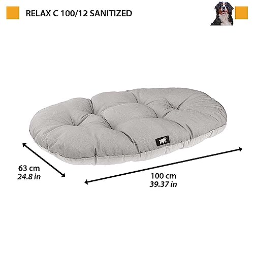 ferplast-relax-sanitized-100-hundekissen-baumwolle-grau-100-x-63-cm image 8