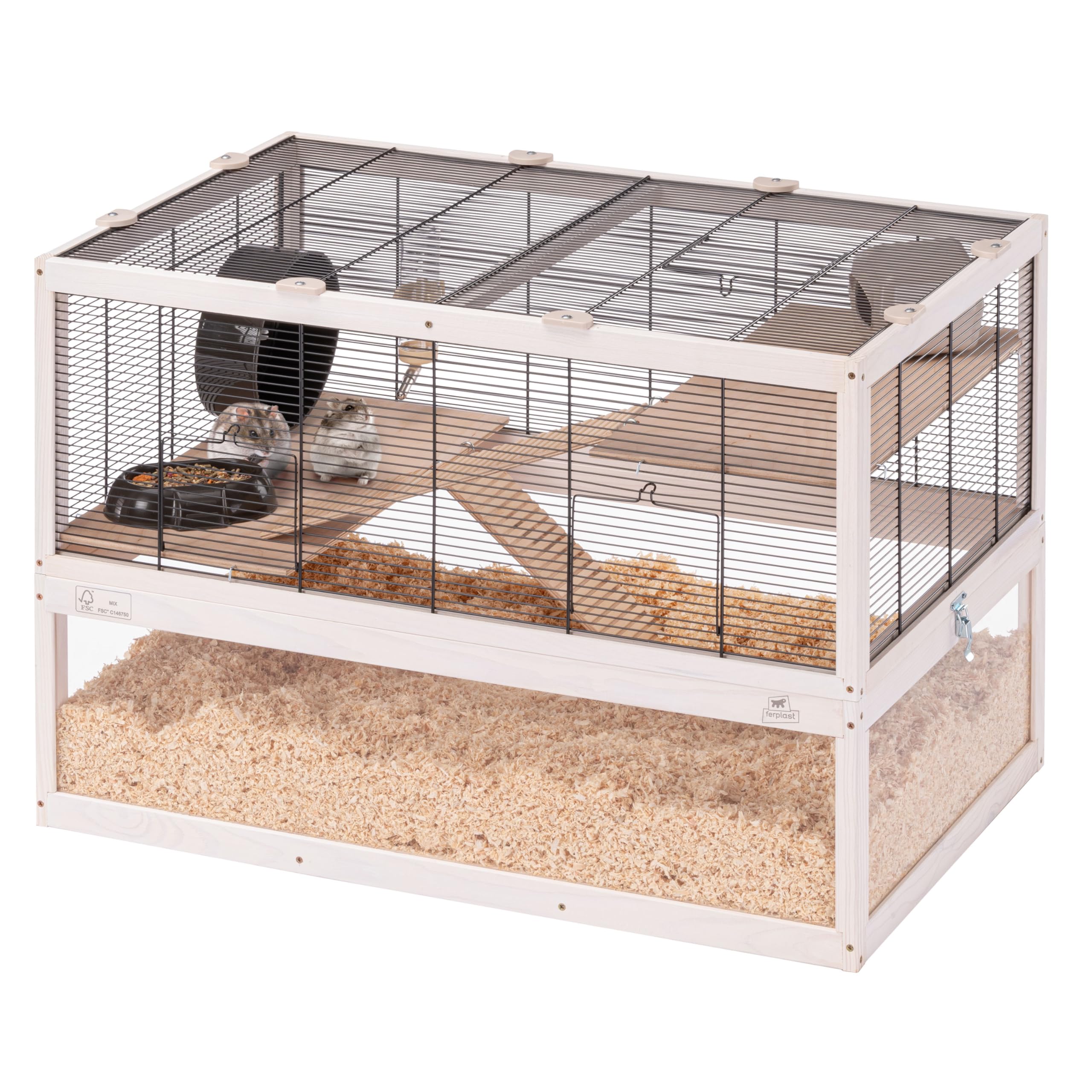 ferplast-domster-hamsterk-fig-holz-80-x-50-x-56-cm-3-ebenen-mit-zubeh-r image 1