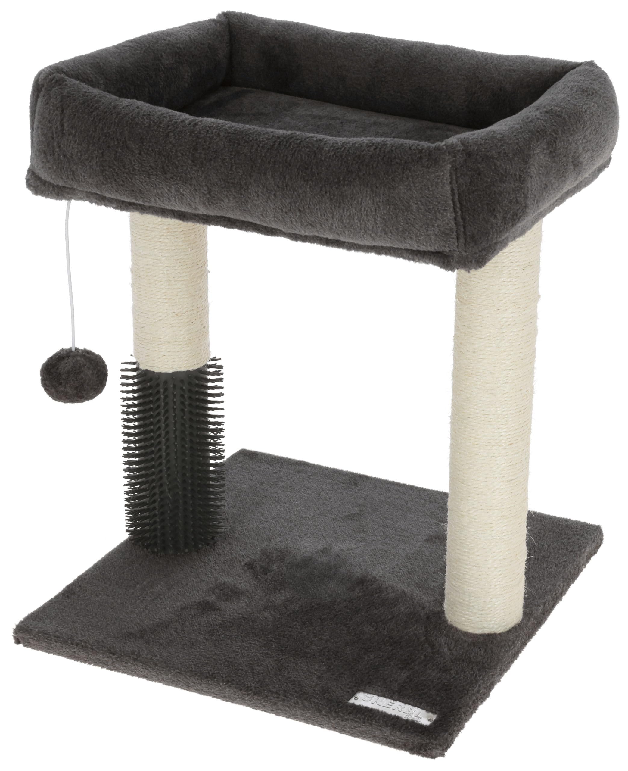 kerbl-pet-kratzbaum-rosi-grau-48-cm-holz-f-r-katzen image 1
