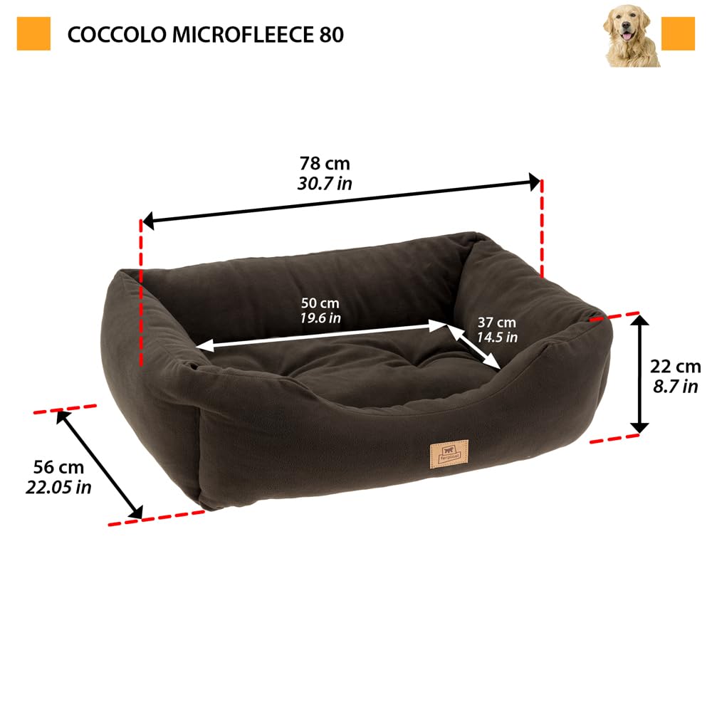 ferplast-coccolo-80-hundesofa-katzenbett-aus-microfleece-beige-78-x-56-x-h-22-cm image 2