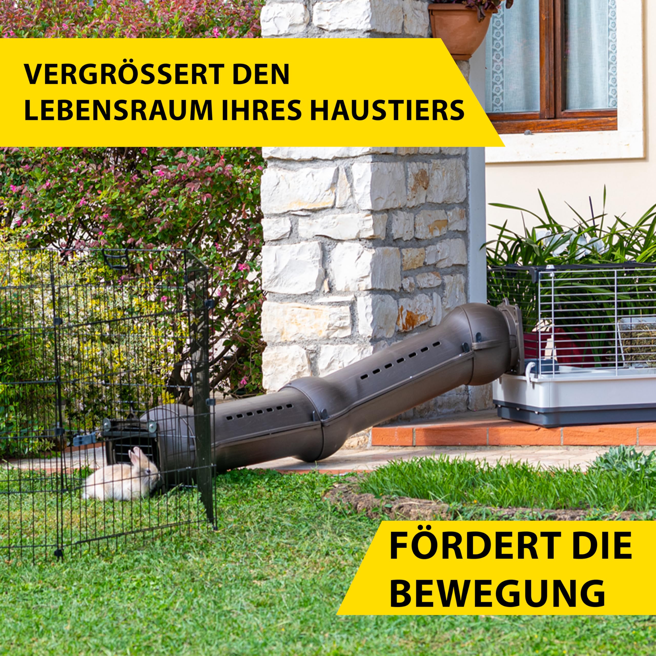 ferplast-metr-kit-modulares-tunnel-set-f-r-kaninchen-und-meerschweinchen image 4