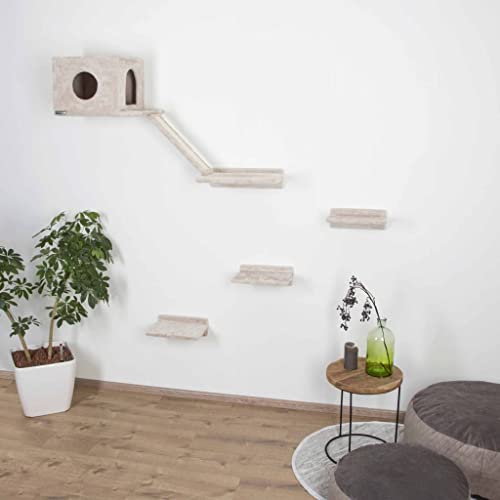 kerbl-kletterwand-montblanc-katzen-kletterwand-6-teilig-beige-bis-10-kg image 6