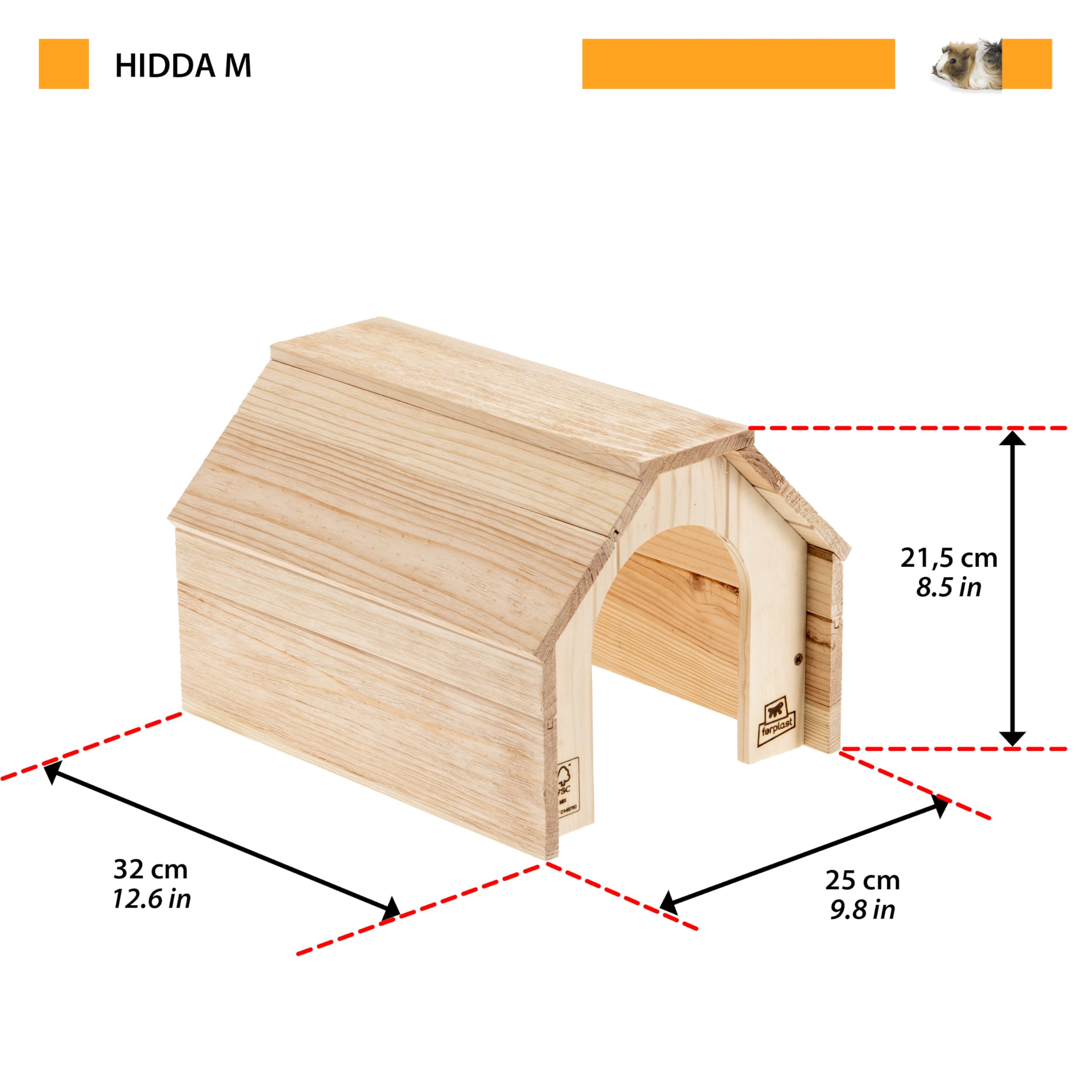 ferplast-hidda-kleintierhaus-aus-holz-gr-e-m-32-x-25-x-h-21-5-cm image 3