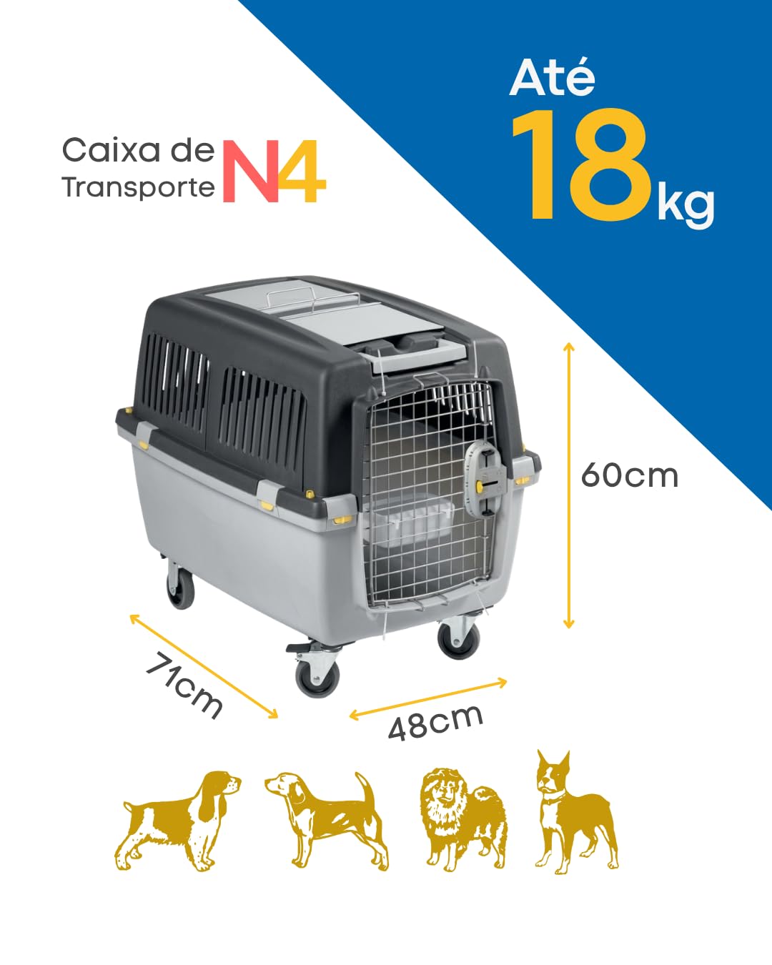 kerbl-transportbox-gulliver-4-iata-71-x-51-x-50-cm-mit-metallt-r-f-r-auto-und-fl image 4